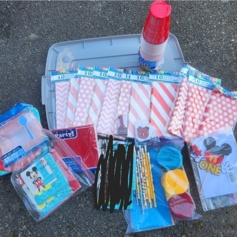 Mickey & Minnie Mouse Birthday Party Items First Fun to be one